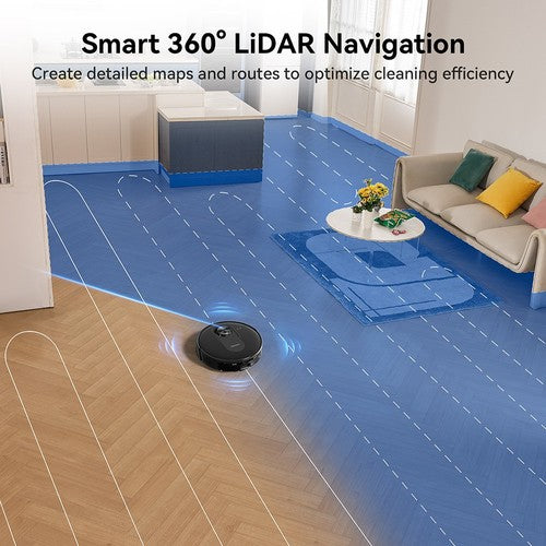 Proscenic Q8 Robot Vacuum and Mop Combo, 4200Pa Suction, LiDAR Nav Proscenic Q8 Robot Vacuum and Mop Combo, 4200Pa Suction, LiDAR Nav